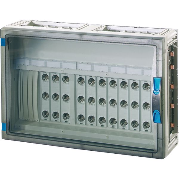 Fuse box 11x63A D02 3p, on rail 250A 5 pole, 540x360, wall Open image 3