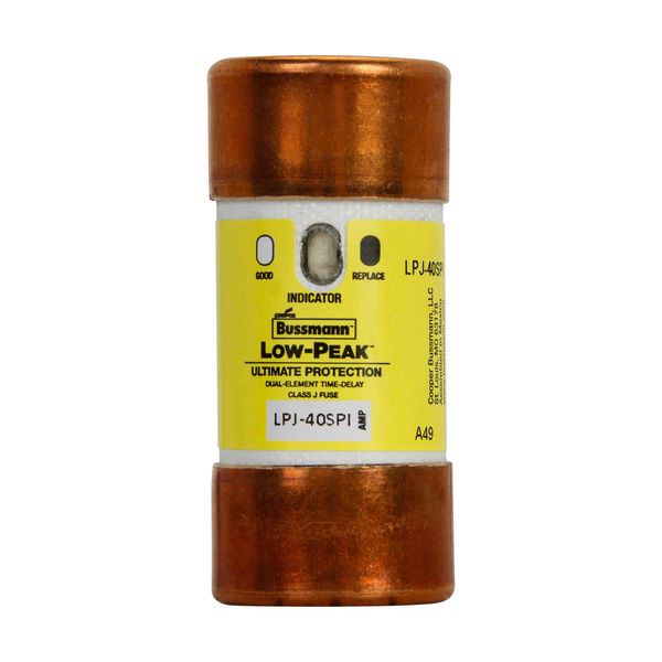 Fuse-link, low voltage, 40 A, AC 600 V, DC 300 V, 27 x 60 mm, J, UL, time-delay, with indicator image 23