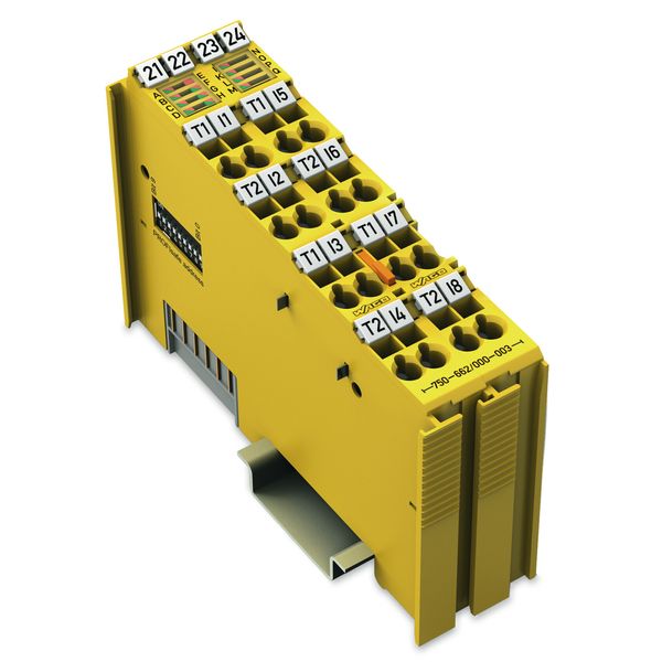 Fail-safe 8-channel digital input 24 VDC PROFIsafe V2.0 iPar yellow image 1