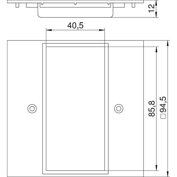 VH-P5 Cover plate 2x Modul 45 95x95mm image 2