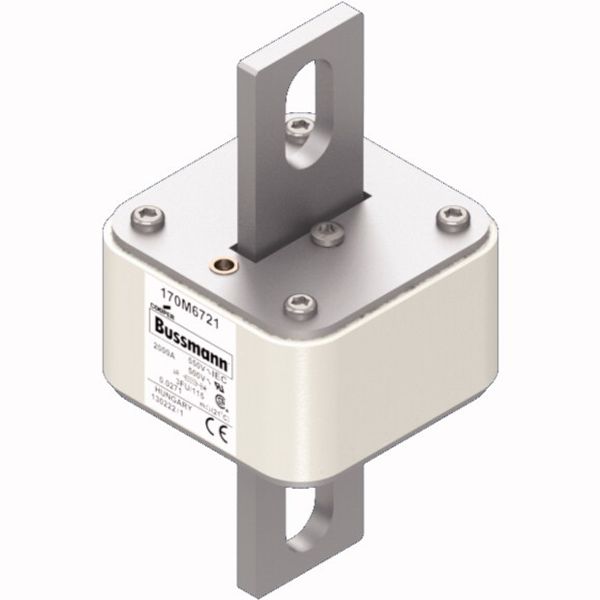 Fuse-link, high speed, 900 A, AC 1500 V, size 3, 76 x 92 x 125 mm, aR, IEC, single indicator image 5