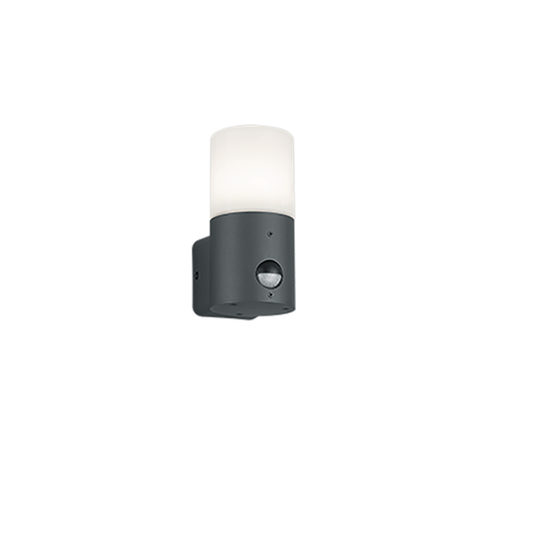 Hoosic wall lamp E27 anthracite motion sensor image 1