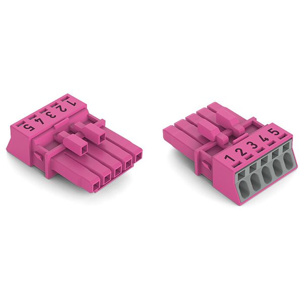 Socket 5-pole Cod. B pink image 2