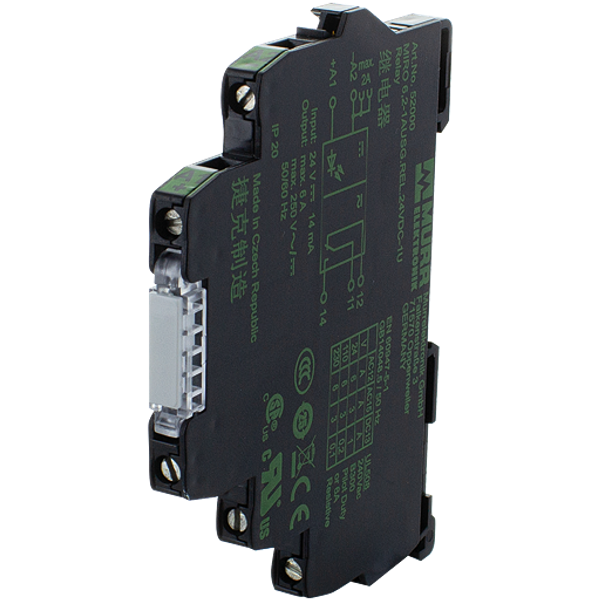 MIRO 6.2 24VDC-1U INPUT RELAY IN: 24 VDC - OUT: 250 VAC/DC / 6 A image 1