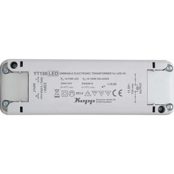 Elektronischer Transformator: 4 Eingänge/6 Ausgänge, dimmbar, Halogenlampe 0-150W, LED 70W image 1