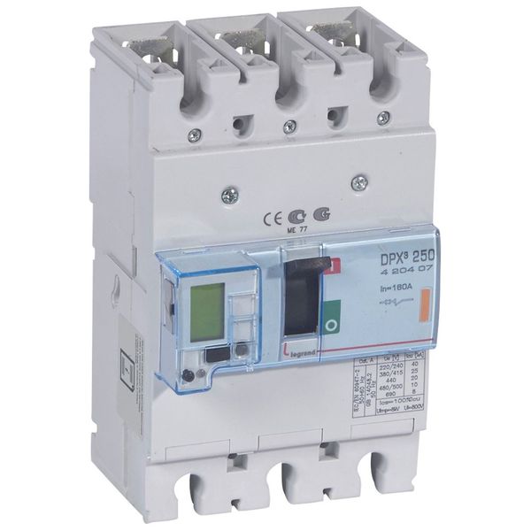MCCB electronic + energy metering - DPX³ 250 - Icu 25 kA - 400 V~ - 3P - 160 A image 2