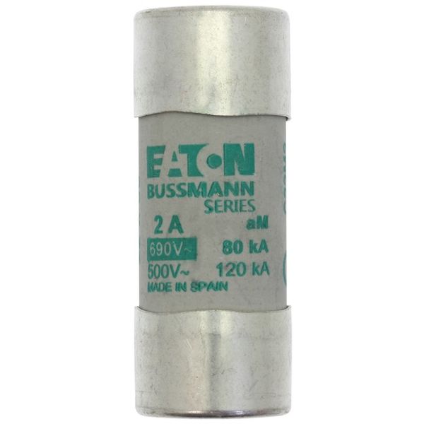 Fuse-link, LV, 2 A, AC 690 V, 22 x 58 mm, aM, IEC image 2