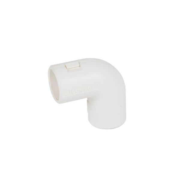 90° angle elbow IP40 Ø16mm - white RAL9010 antimicrobial image 2