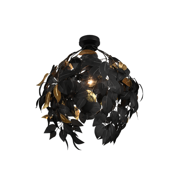 Leavy ceiling lamp 38 cm E27 matt black image 1