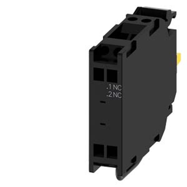 Contact module with 1 contact element, 1 NC, Contact for installation monitoring,  3SU1400-1AA10-3HA0-Z X90 image 1