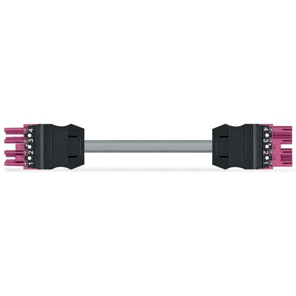 pre-assembled interconnecting cable Eca Socket/plug pink image 1