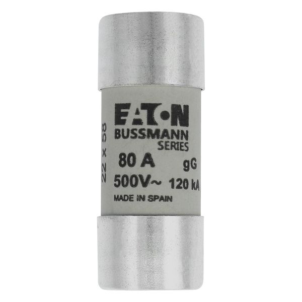 Fuse-link, LV, 80 A, AC 500 V, 22 x 58 mm, gL/gG, IEC image 5
