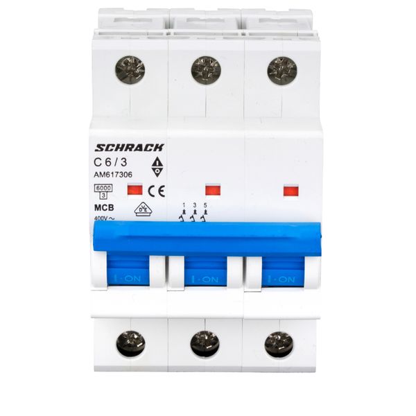 Miniature Circuit Breaker (MCB) AMPARO 6kA, C 6A, 3-pole image 5
