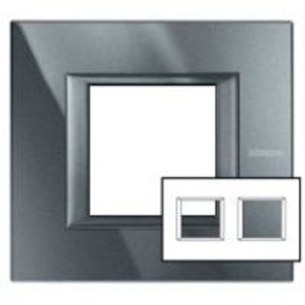 Axolute - 2x2-mod cover plate anthracite image 1