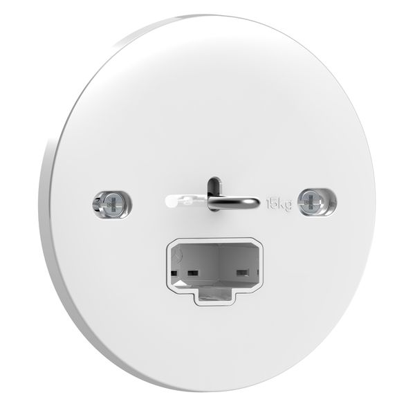 Exxact luminaire outlet DCL flush for ceiling screwless earthed white image 3