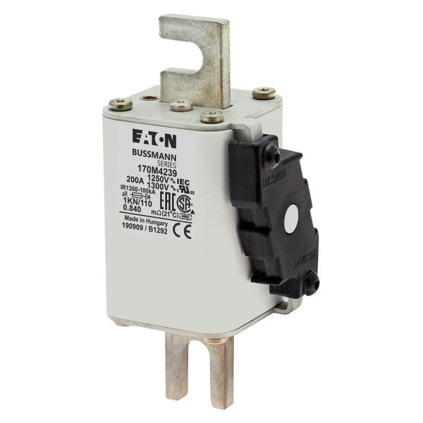 Fuse-link, high speed, 200 A, AC 1250 V, size 1, 53 x 69 x 138 mm, aR, DIN, IEC, single indicator image 7