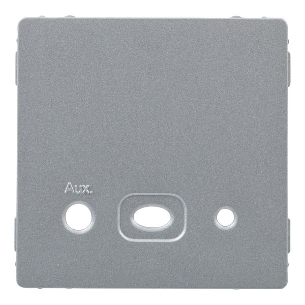 Cover plate Valena Life - source input with power supply - aluminium image 3