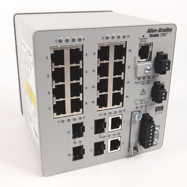 Switch, Ethernet, 16 Fast Ethernet Ports, 2 Gigabit Combo Ports, Full Software image 1