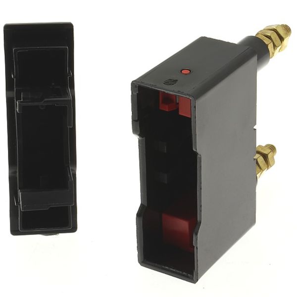 Fuse-holder, LV, 32 A, AC 550 V, BS88/F1, 1P, BS, back stud connected, black image 4