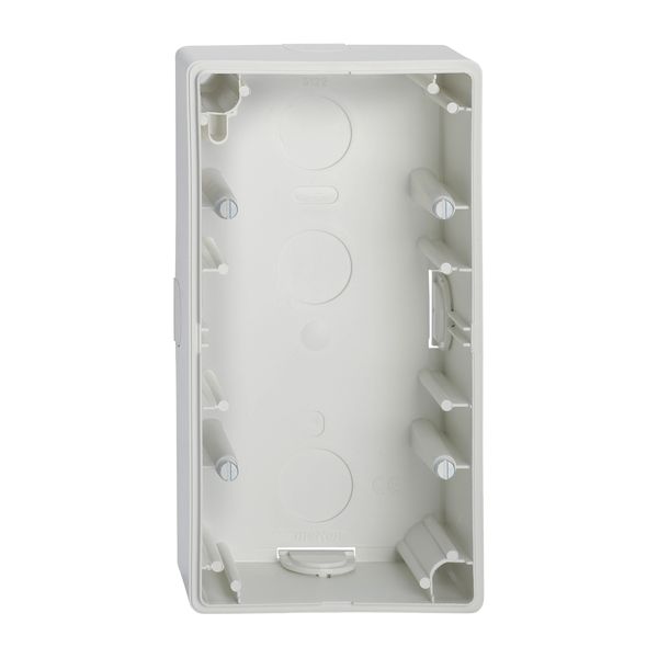 Surface-mounted housing, 2-gang, polar white, M-Smart/Artec image 4