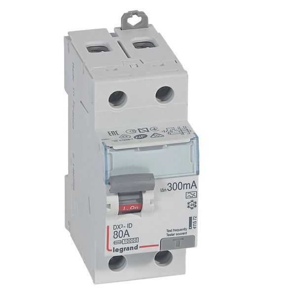 RCD DX³-ID - 2P - 230 V~ - 80 A - 300 mA - A type image 1