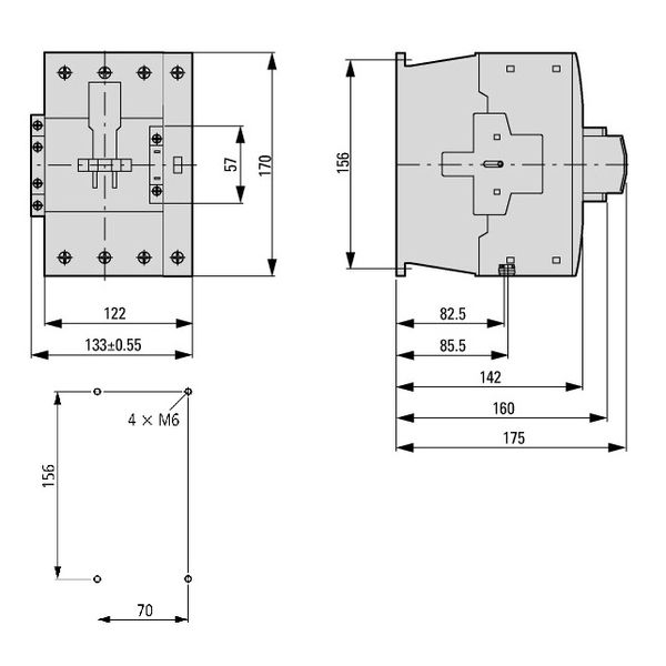 4-pole contactor, 200A/AC-1, coil 230VAC image 3