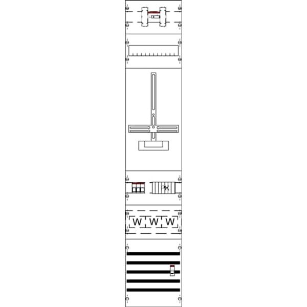 KA4273 Measurement and metering transformer board, Field width: 1, Rows: 0, 1350 mm x 250 mm x 160 mm, IP2XC image 7