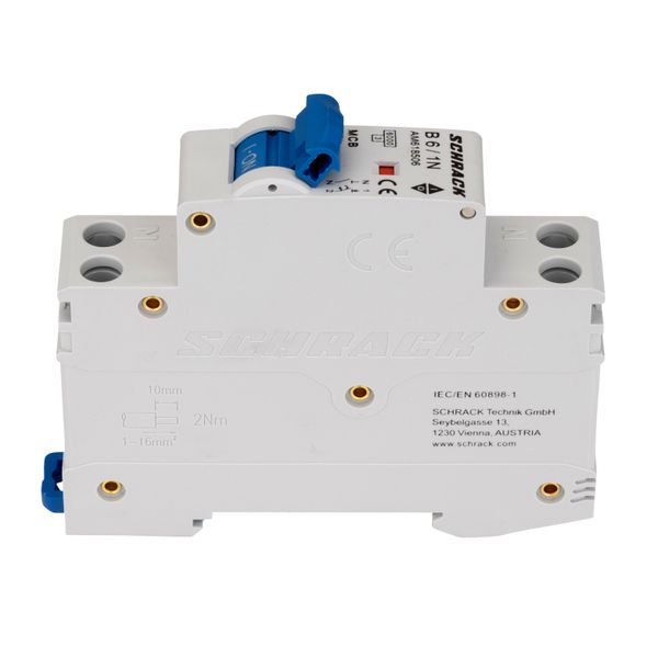 Miniature Circuit Breaker (MCB) AMPARO 6kA, B 6A, 1+N, 1MW image 7