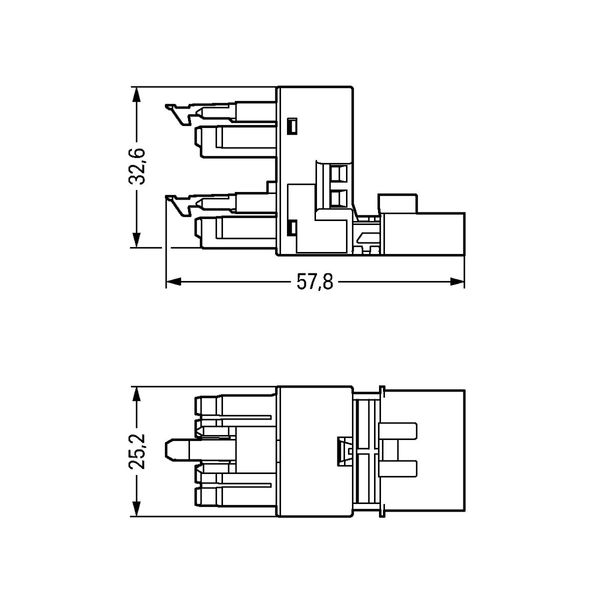 h-distribution connector 5-pole Cod. A black image 6