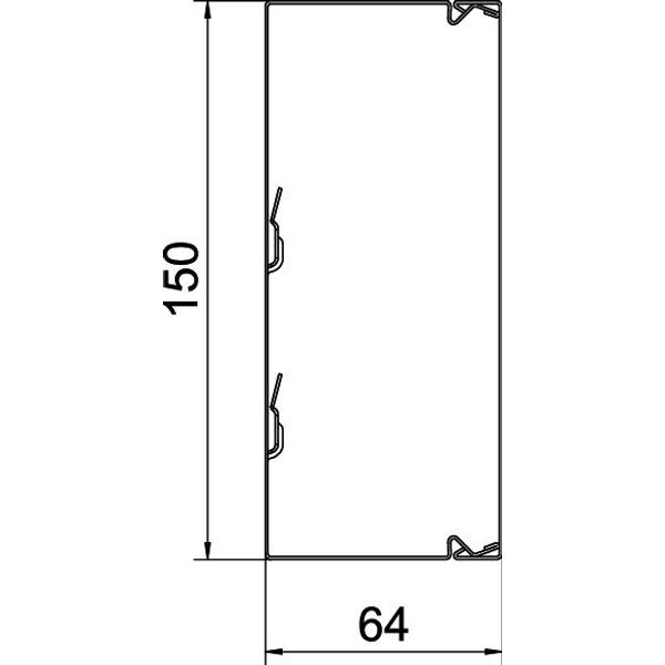 LKM60150FS Cable trunking with base perforation 60x150x2000 image 2