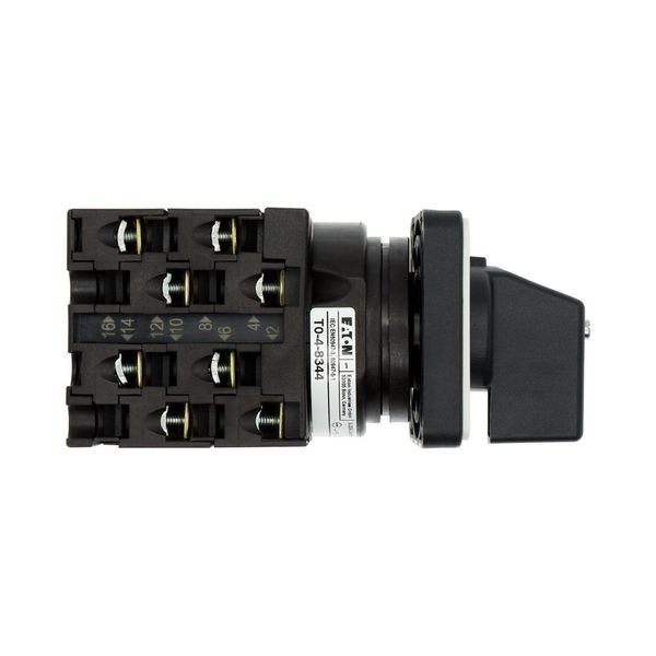 On-Off switch, T0, 20 A, flush mounting, 4 contact unit(s), 8-pole, with black thumb grip and front plate image 12