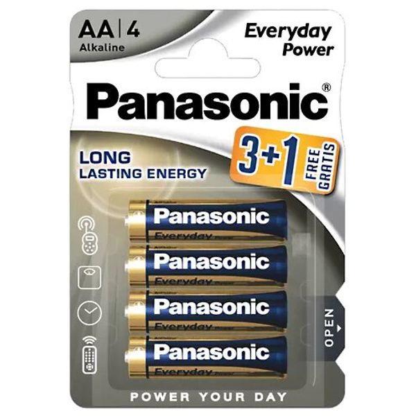 PANASONIC Everyday Power LR6 AA BL3+1 image 1