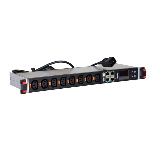 PDU metered 19 inches 1 phase 16A with 12 x C13 outlets and C20 input image 1