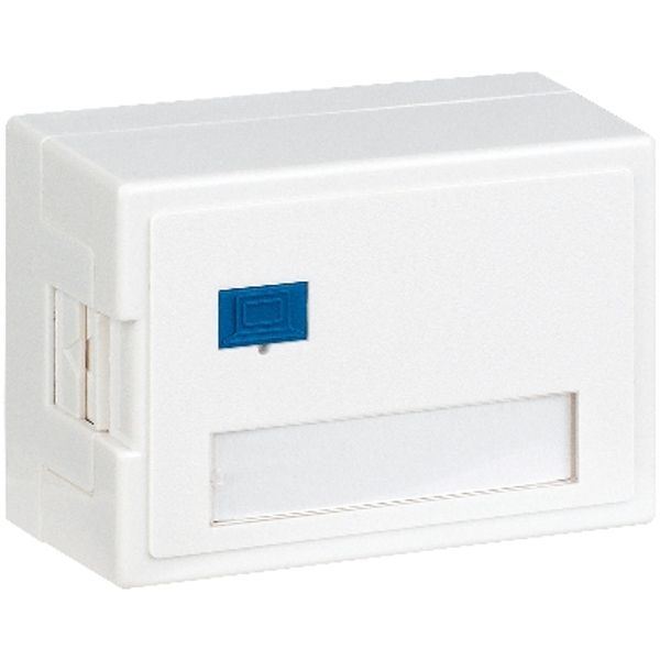 Wallmount Data Outlet empty for 1 module (SFA)(SFB), RAL9010 image 1