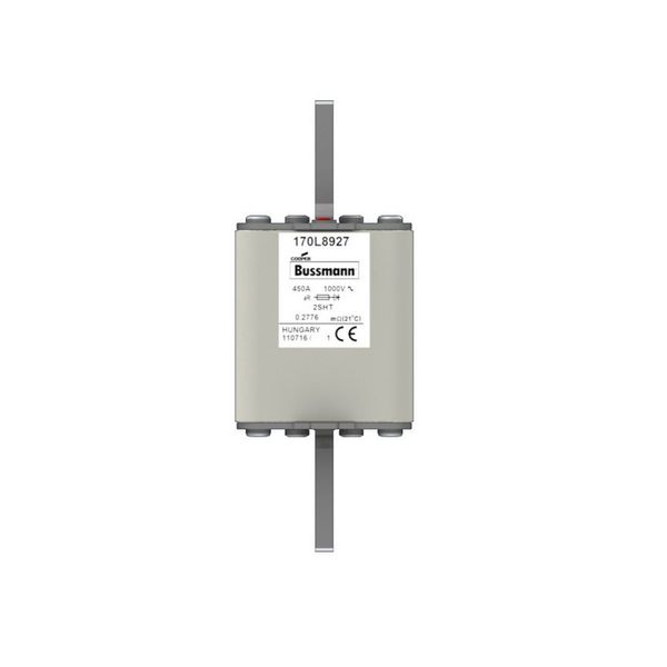 Fuse-link, high speed, 450 A, AC 1000 V, Size 2, 59 x 59 x 150 mm, aR, IEC, single indicator image 12