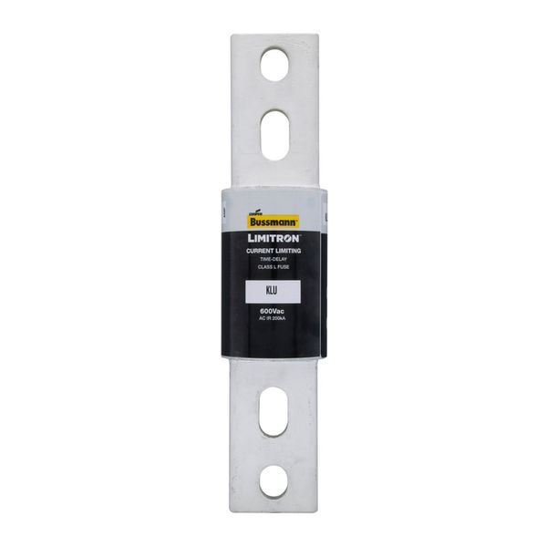 Eaton Bussmann series KLU fuse, 600V, 1000A, 200 kAIC at 600 Vac, Non Indicating, Current-limiting, Time Delay, Bolted blade end X bolted blade end, Class L, Bolt image 2