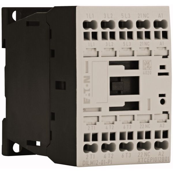 Contactor, 3 pole, 380 V 400 V 5.5 kW, 1 NC, 230 V 50 Hz, 240 V 60 Hz, AC operation, Push in terminals image 3