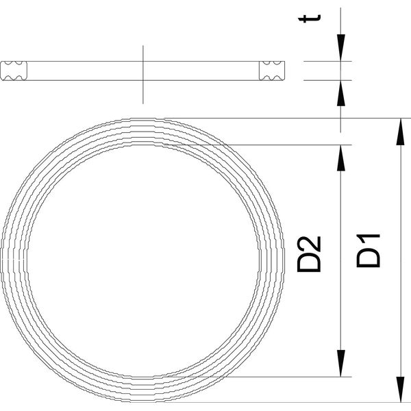 107 F M25 PE Connection thread sealing ring  M25 image 2