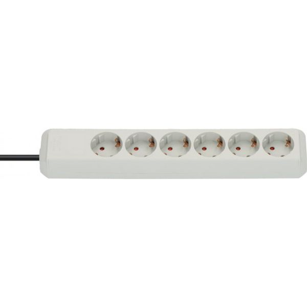 Eco-Line extension socket 6-way light grey 1,5m H05VV-F 3G1,5 image 1