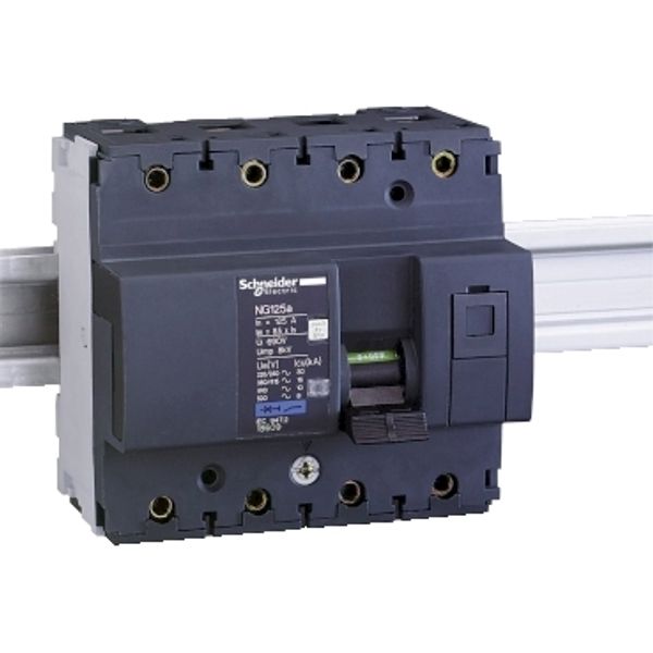 Miniature circuit-breaker, Acti9 NG125A, 4P, 100 A, C curve, 16 kA (IEC 60947-2) image 2