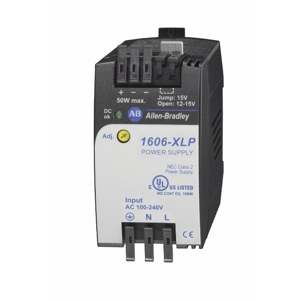 Power Supply, 50W, 12-15VDC Output, 100-240VAC Input image 1