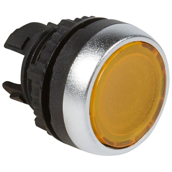 Osmoz illuminated spring return head - flush - yellow image 1