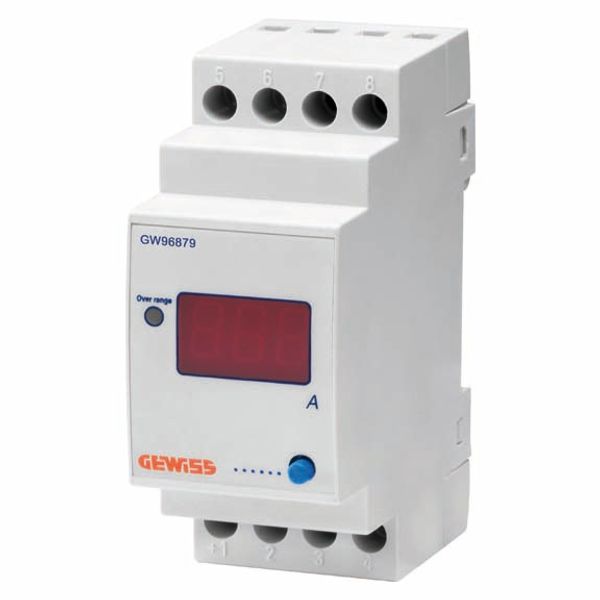 DIGITAL AMMETER FOR CONNECTION USING CURRENT TRANSFORMER - 5/999A - 2 MODULES image 2