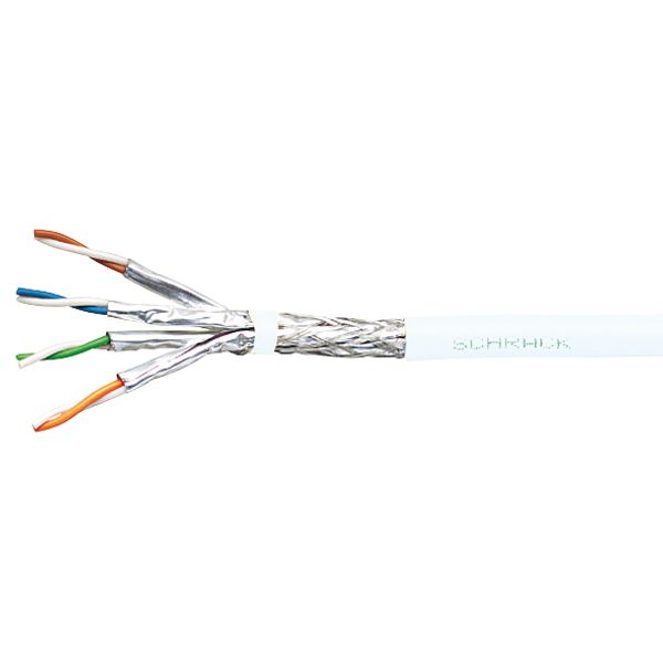 S/FTP Cable Cat.7, 4x2xAWG23/1, 1.000Mhz, LS0H, Dca, 40% image 1