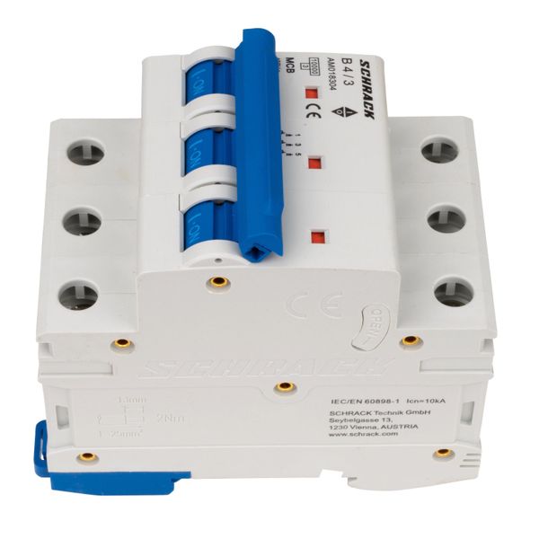 Miniature Circuit Breaker (MCB) AMPARO 10kA, B 4A, 3-pole image 6