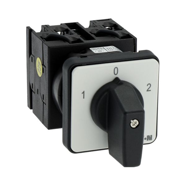 Reversing switches, T0, 20 A, flush mounting, 3 contact unit(s), Contacts: 5, 60 °, maintained, With 0 (Off) position, 1-0-2, Design number 8401 image 12