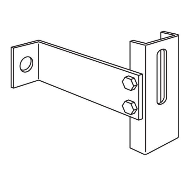 Frame bracket 200 mm for frame upright at wall image 1