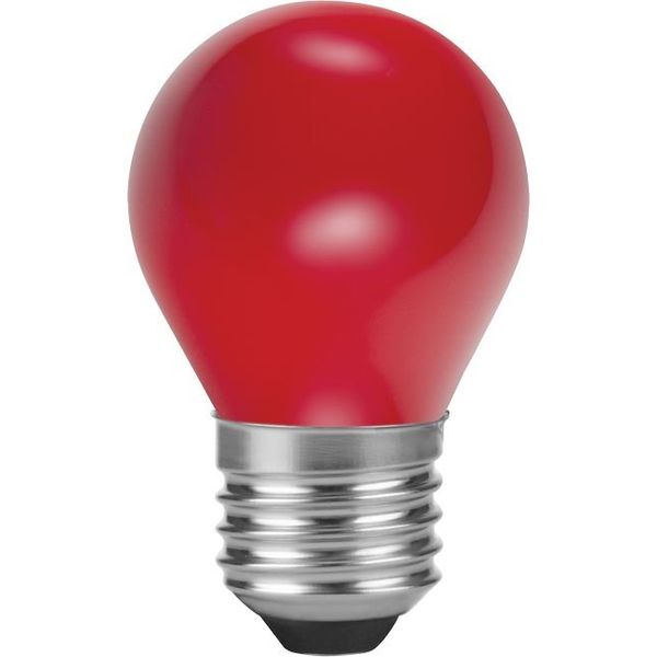 LED E27 Fila Ball G45x75 230V 1W AC Red Non-Dim image 2