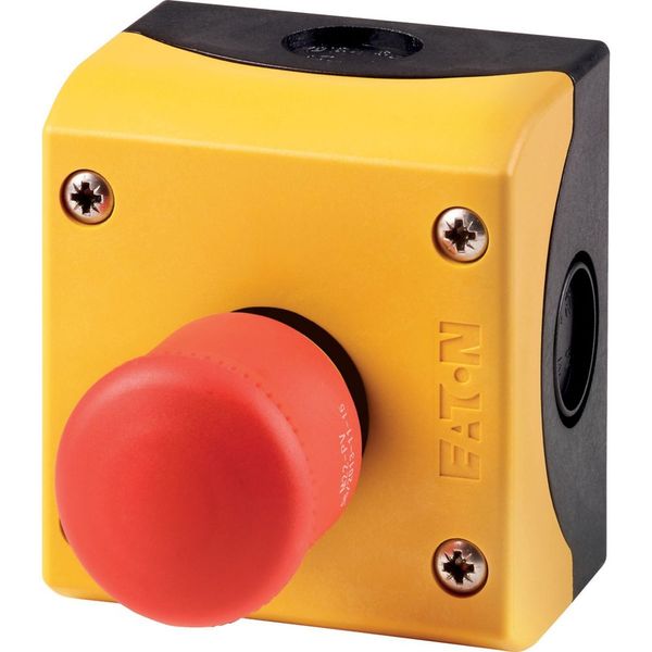 Housing, Controlled stop pushbuttons/emergency-stop buttons, Mushroom-shaped, 38 mm, Non-illuminated, Pull-to-release function, 1 NC, 1 N/O, Screw con image 5