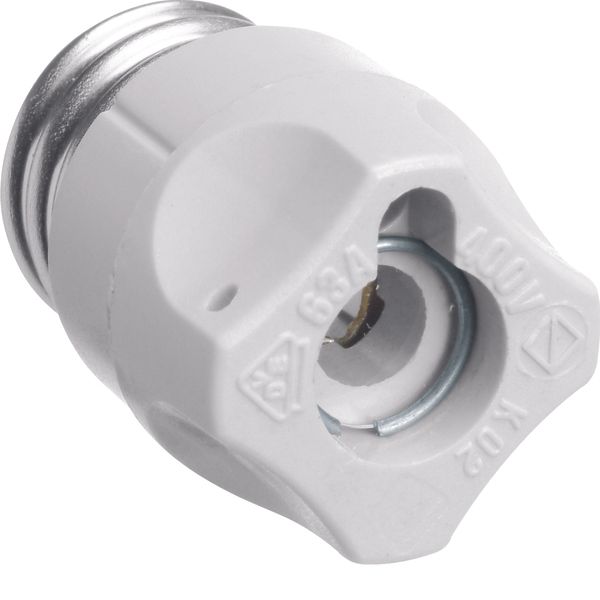 Screw cap D02 E18 63A plastic with inspection hole sealable image 1